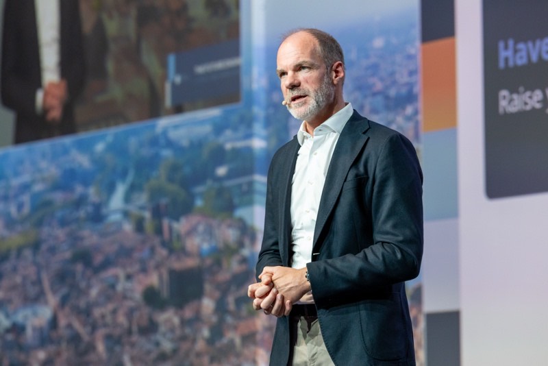 Lars Wagner, CEO von Airbus Commercial Aircraft, nach seiner Keynote „Europe 2050“